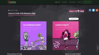 
                            11. Monster High | Hour of Code | Tynker