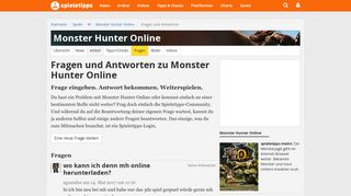 
                            7. Monster Hunter Online: Fragen und Antworten | spieletipps