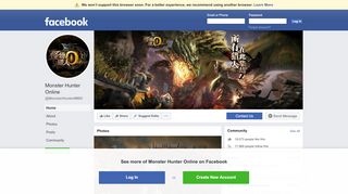 
                            4. Monster Hunter Online - Home | Facebook