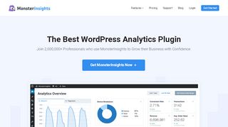 
                            8. MonsterInsights - The Best Google Analytics Plugin for WordPress