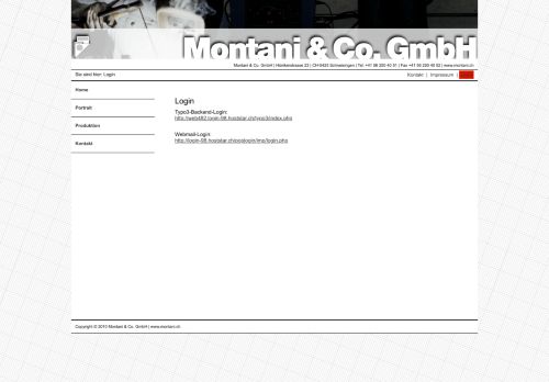 
                            12. Montani & Co. GmbH: Login
