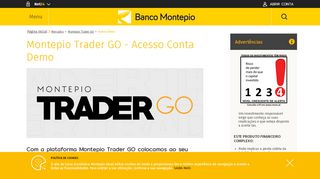 
                            5. Montepio Trader GO - Acesso Conta Demo