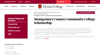 
                            6. Montgomery County Community College Scholarship | Student ...
