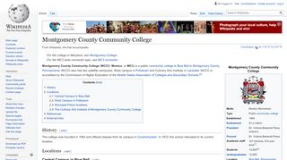
                            7. Montgomery County Community College - Wikipedia