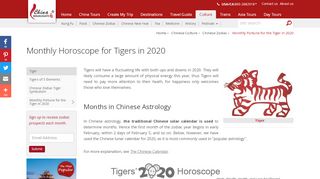 
                            9. Monthly Fortune for People Born in a Year of the Tiger in 2019