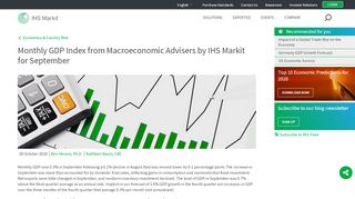 
                            2. Monthly GDP Index from Macroeconomic Advisers by IHS Markit for ...