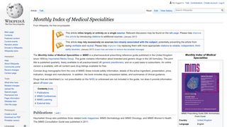 
                            10. Monthly Index of Medical Specialities - Wikipedia