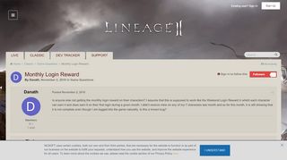 
                            9. Monthly Login Reward - Game Questions - Lineage II Community