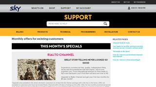 
                            11. Monthly promotions for existing customers - SKY Support - Service