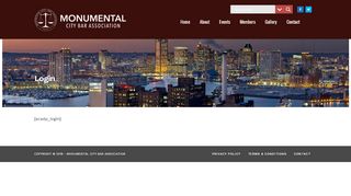 
                            13. Monumental City Bar Association | Login