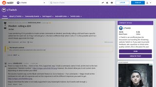 
                            3. MooBot- rolling a d20 : Twitch - Reddit