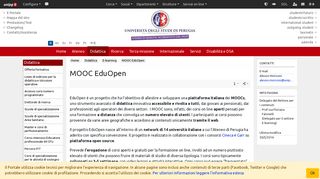 
                            6. MOOC EduOpen - Università degli Studi di Perugia