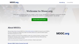 
                            5. mooc.org | Massive Open Online Courses | edX For Enterprises