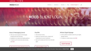 
                            6. Mood Media North America - Client Login and Support