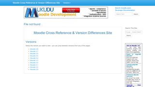 
                            7. Moodle 2.6 XRef and Diffs