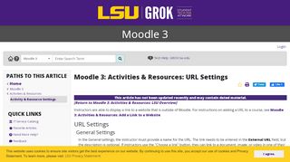 
                            4. Moodle 3: Activities & Resources: URL Settings - GROK Knowledge ...