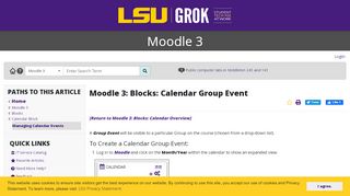 
                            6. Moodle 3: Blocks: Calendar Group Event - GROK Knowledge Base