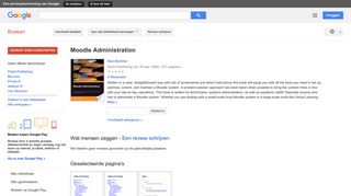 
                            12. Moodle Administration - Resultaten voor Zoeken naar boeken met Google