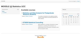 
                            5. MOODLE @ Statistics UCC