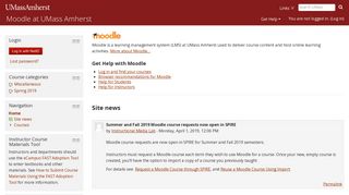 
                            11. Moodle at UMass Amherst
