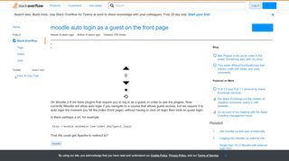 
                            7. moodle auto login as a guest on the front page - Stack Overflow
