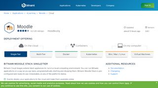 
                            8. Moodle Cloud Hosting, Deploy Moodle - Bitnami