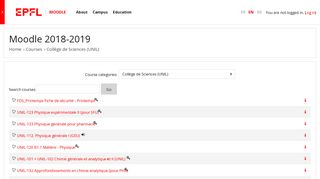 
                            7. Moodle: Collège de Sciences (UNIL) - EPFL