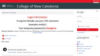 
                            13. Moodle - College of New Caledonia