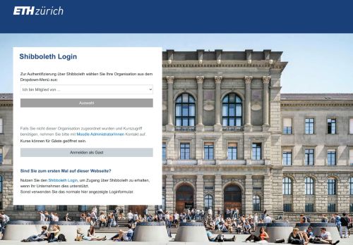 
                            5. Moodle Course: Hier können Sie sich anmelden - Zürich