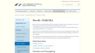 
                            9. Moodle / DAKORA - Lehrerfortbildungsserver