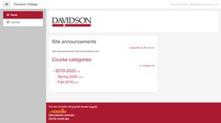 
                            3. Moodle - Davidson College