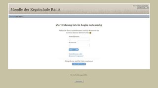 
                            1. Moodle der Regelschule Ranis: Login