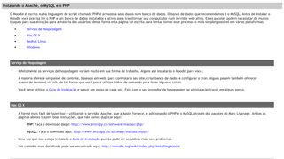 
                            11. Moodle Docs: Instalando o PHP e o MySQL