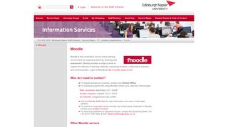 
                            2. Moodle - Edinburgh Napier Staff Intranet - Edinburgh Napier University