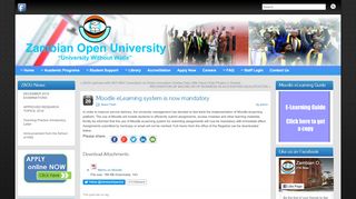 
                            5. Moodle eLearning system is now mandatory – Zambian Open University
