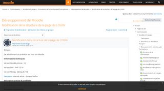 
                            4. Moodle en français: Modification de la structure de la page de LOGIN
