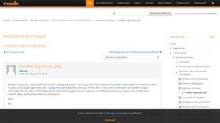 
                            2. Moodle en français: modifier login/index.php