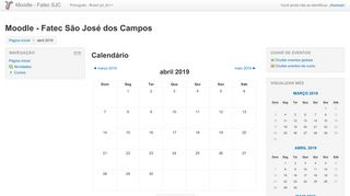 
                            9. Moodle - Fatec SJC: Calendar: Detailed month view: March 2033