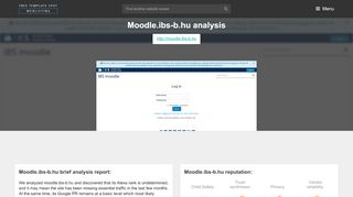 
                            11. Moodle IBS B. IBS Moodle: Log in to the site - FreeTemplateSpot