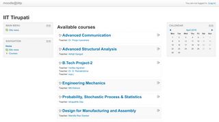 
                            5. Moodle - IIT Tirupati