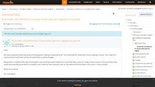 
                            6. Moodle in English: Automatic enrollment to course when person ...