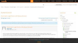 
                            12. Moodle in English: Automatic Login from a Windows Domain - Moodle.org