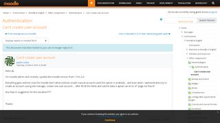 
                            9. Moodle in English: Can't create user account - Moodle.org