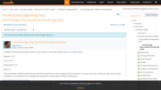 
                            4. Moodle in English: Cant find page http://localhost/moodle.login ...