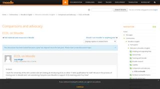 
                            10. Moodle in English: ECDL on Moodle - Moodle.org