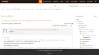 
                            2. Moodle in English: Guest access Password & Auto-login guests don't ...