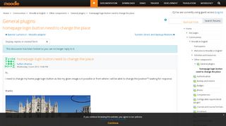 
                            6. Moodle in English: homepage login button need to change the place ...