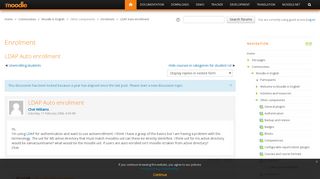 
                            5. Moodle in English: LDAP Auto enrollment - Moodle.org