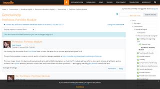 
                            10. Moodle in English: Portfolios: Portfolio Module - Moodle.org