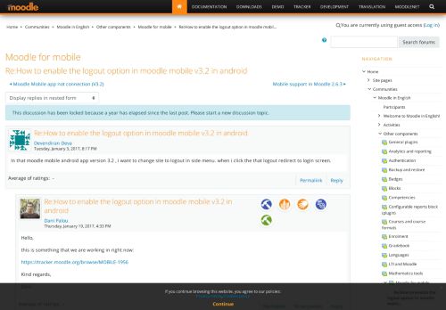
                            11. Moodle in English: Re:How to enable the logout option in moodle ...